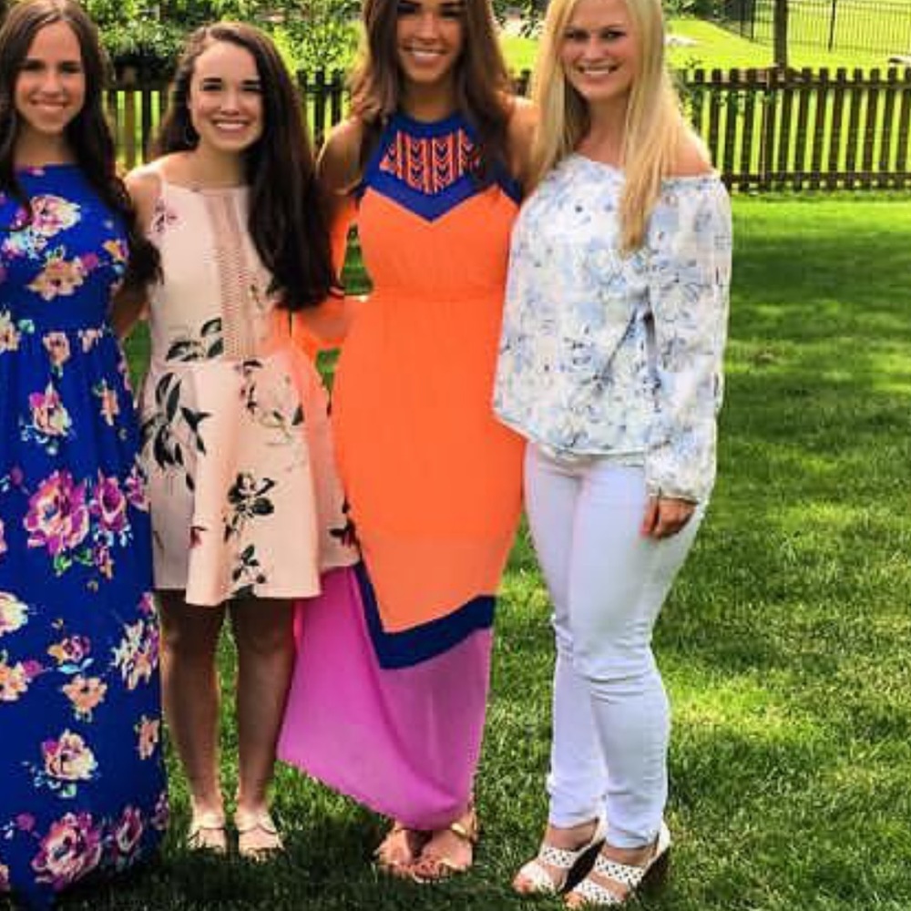 Colorful Summer maxi dress